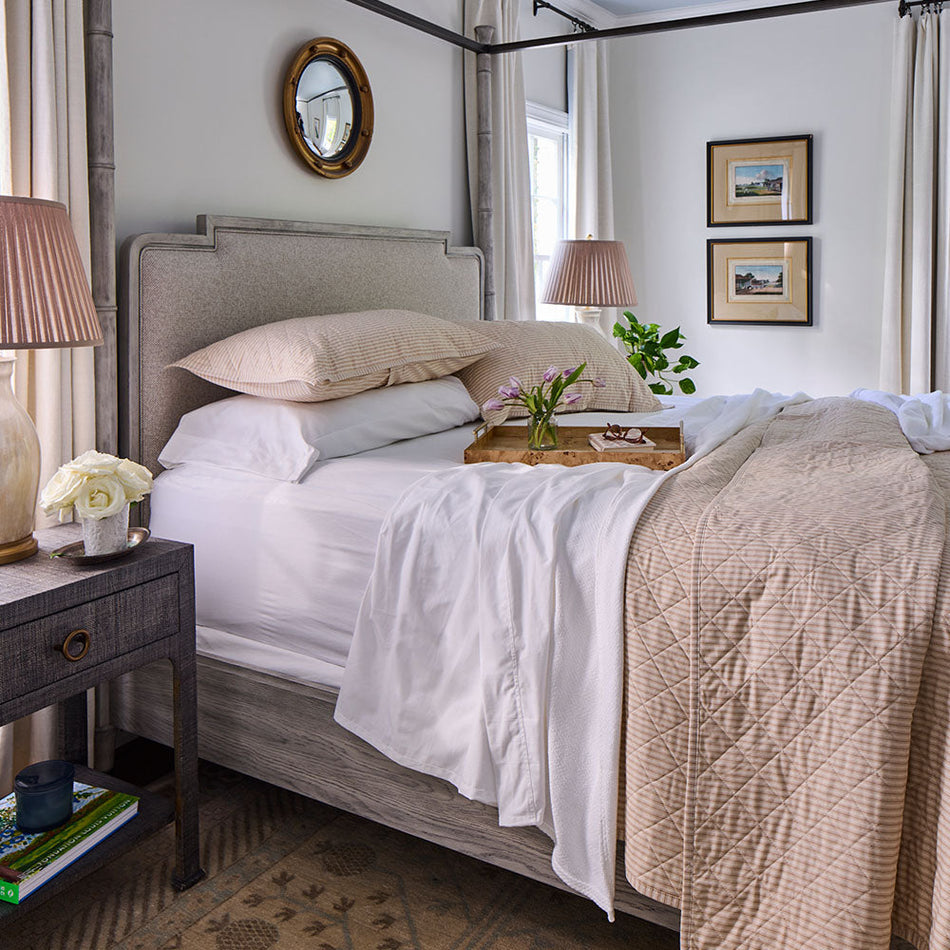 Ticking Stripe Classic Quilt